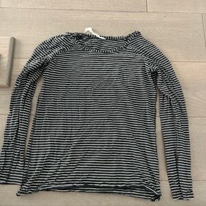 Striped Black and White Women's Top